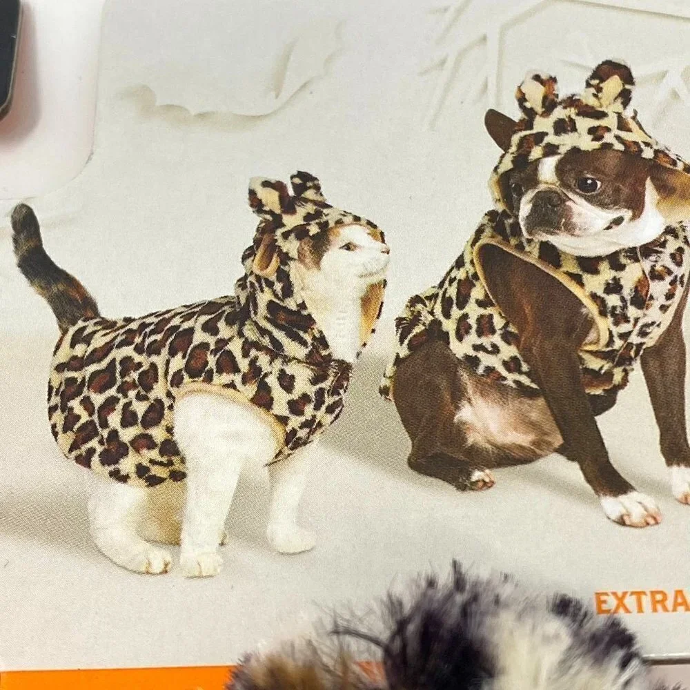 Target Halloween Leopard Cat and Dog Hoodie Hyde & EEK! Boutique™ Size XS